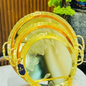 Elegant Kitchen Golden Trays
