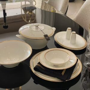 Elegant Plates and Pots Set