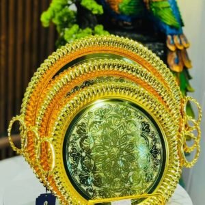 Stylish and Practical Golden Trays for Your Kitchen